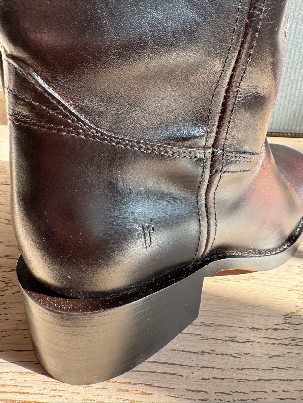 🤎 NEW FRYE CAMPUS 14L Tall Genuine Leather Boots in Bourbon Sz: 8.5 🤎 - Picture 11 of 11
